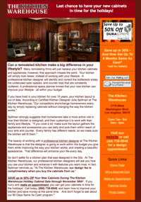 Kitchen Warehouse Homeowners Eblast